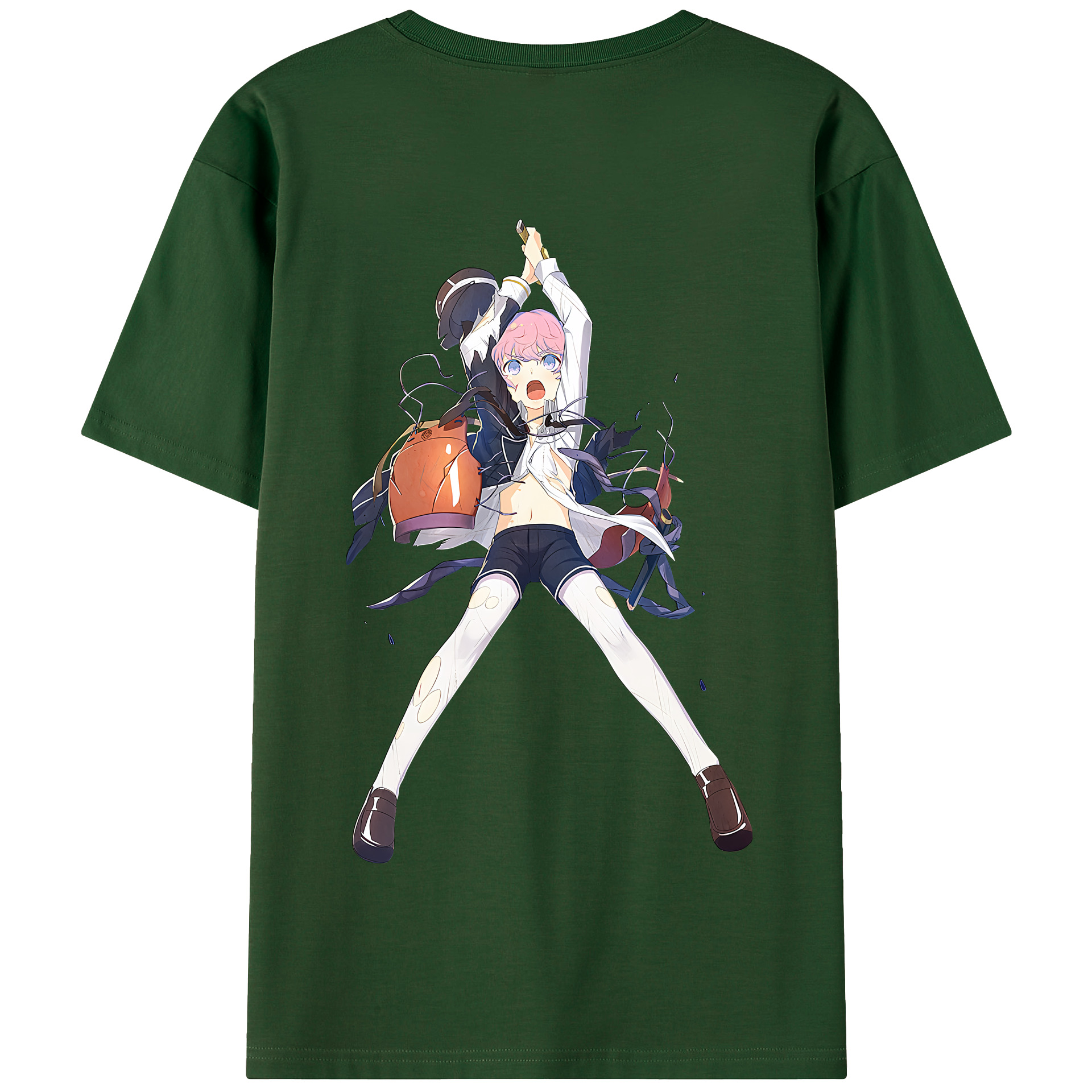 （画像用） 刀剣乱舞 Touken Ranbu 綿100％半袖Tシャツ（背面プリント）